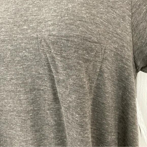 NWT LuLaRoe Carly Swing Dress Women Size L | Solid Heather Gray | High Low Hem - Picture 3 of 5